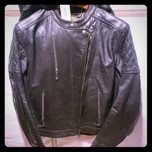 Roland Sands Design Clash black leather jacket XL